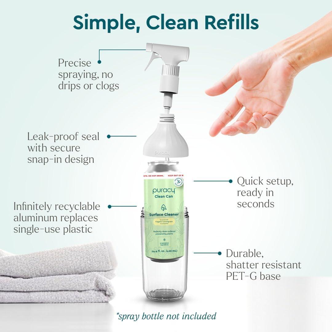 image:imagePuracy All Purpose Cleaner Concentrate PlantPowered MultiSurface Cleaner Surface Cleaner Solution As Seen on TikTok Organic Lemongrass 16 fl oz 1 PackLemongrass