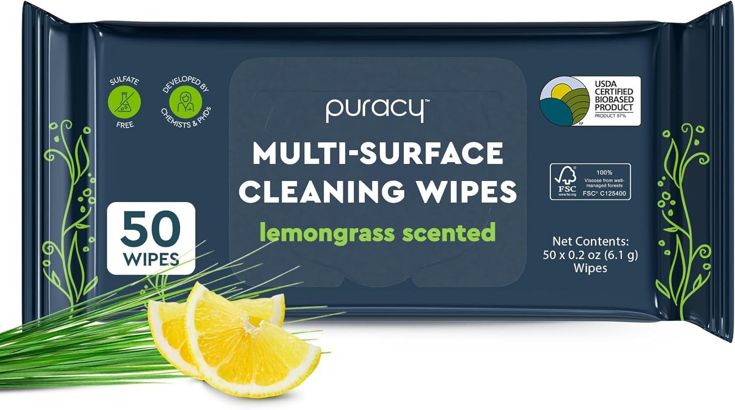 image:imagePuracy All Purpose Cleaner Concentrate PlantPowered MultiSurface Cleaner Surface Cleaner Solution As Seen on TikTok Organic Lemongrass 16 fl oz 1 PackLemongrass