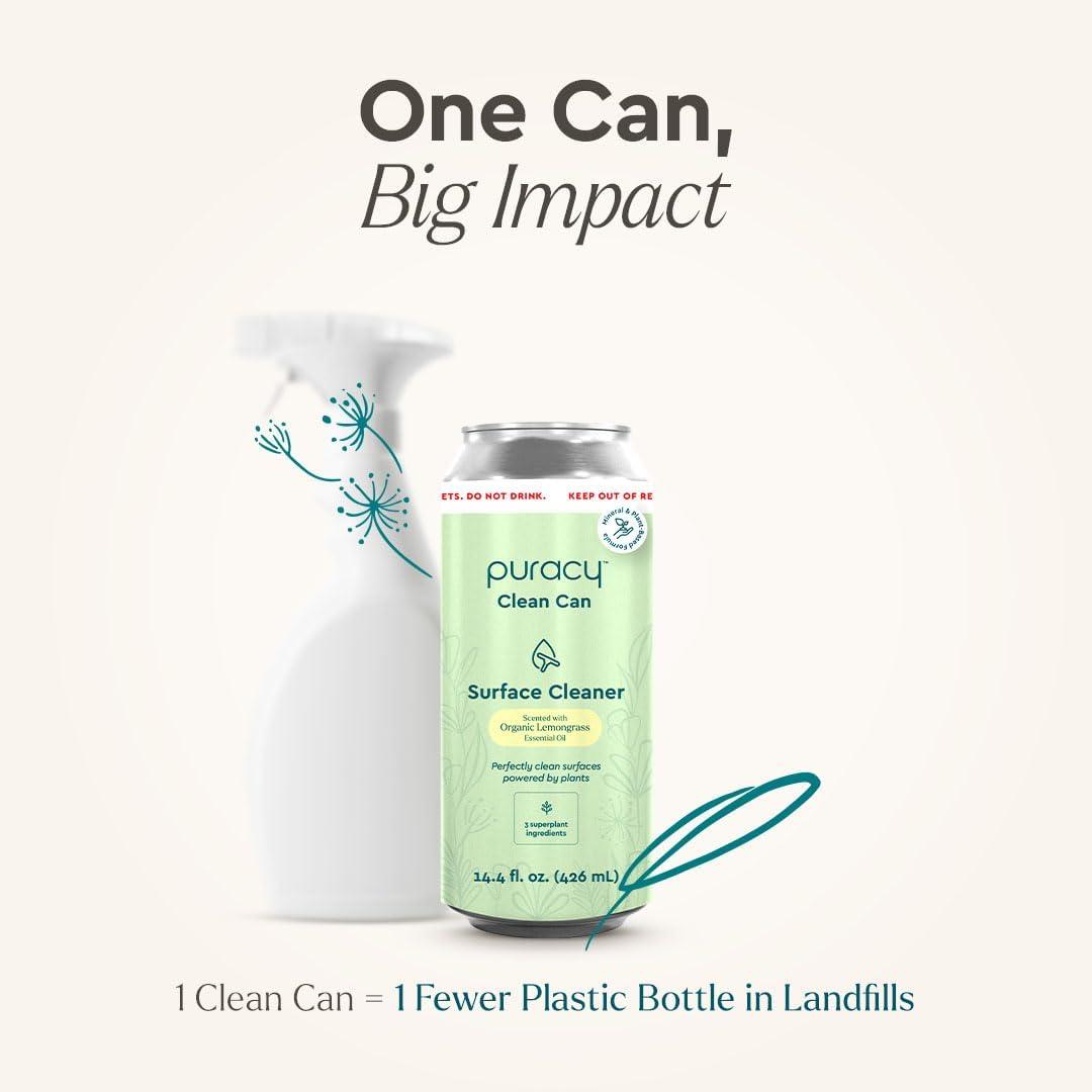 image:imagePuracy All Purpose Cleaner Concentrate PlantPowered MultiSurface Cleaner Surface Cleaner Solution As Seen on TikTok Organic Lemongrass 16 fl oz 1 PackLemongrass