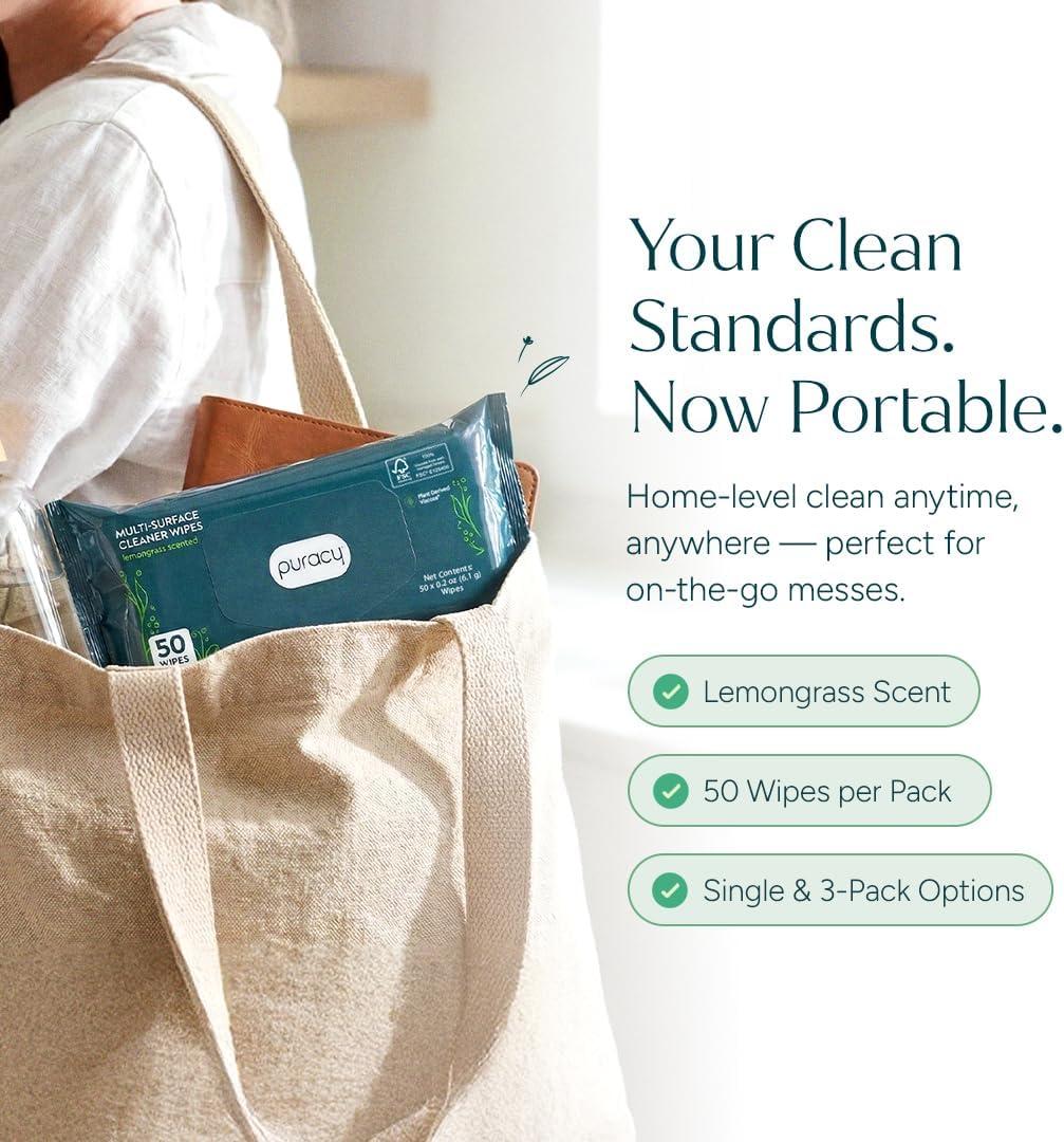 image:imagePuracy All Purpose Cleaner Concentrate PlantPowered MultiSurface Cleaner Surface Cleaner Solution As Seen on TikTok Organic Lemongrass 16 fl oz 1 PackLemongrass