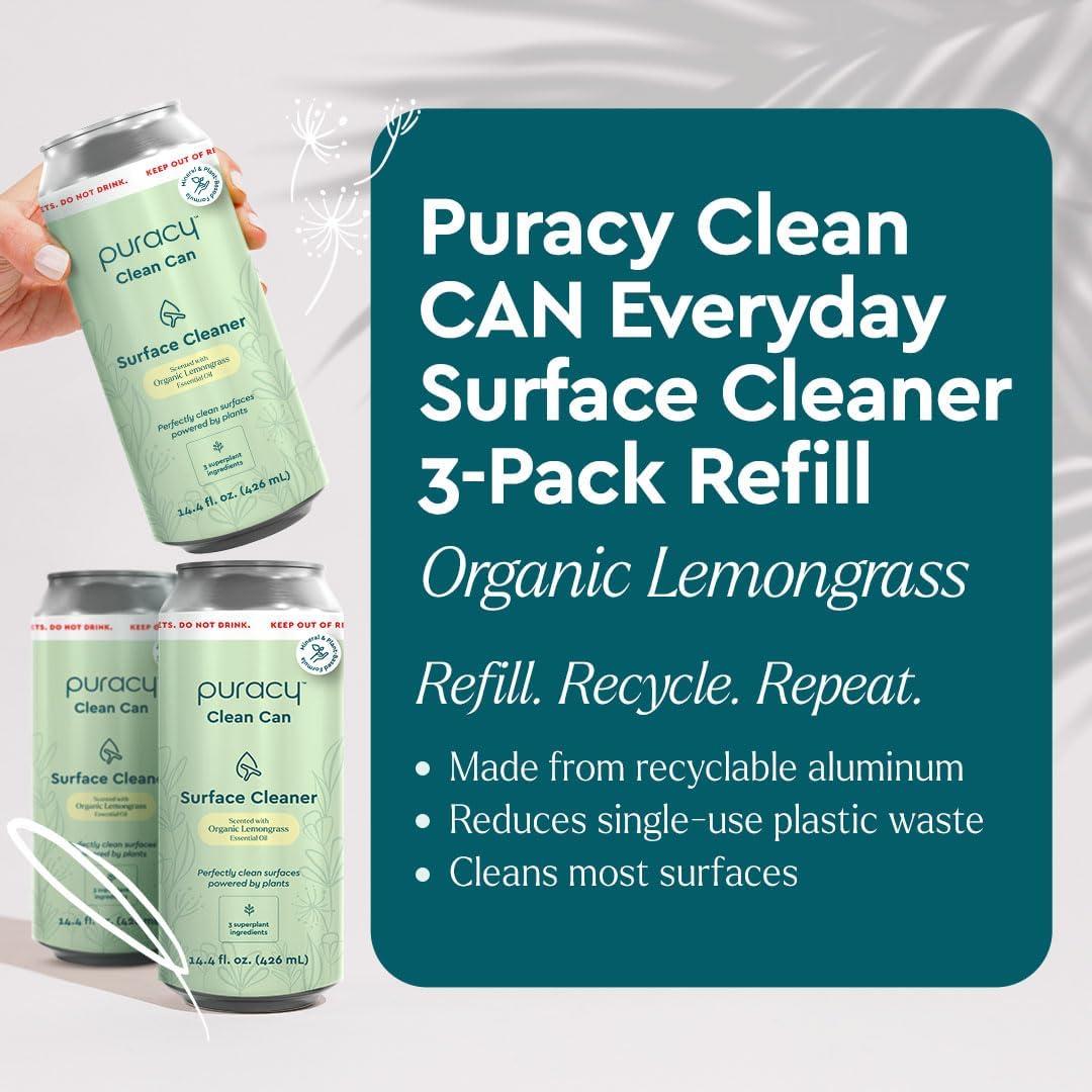 image:imagePuracy All Purpose Cleaner Concentrate PlantPowered MultiSurface Cleaner Surface Cleaner Solution As Seen on TikTok Organic Lemongrass 16 fl oz 1 PackLemongrass