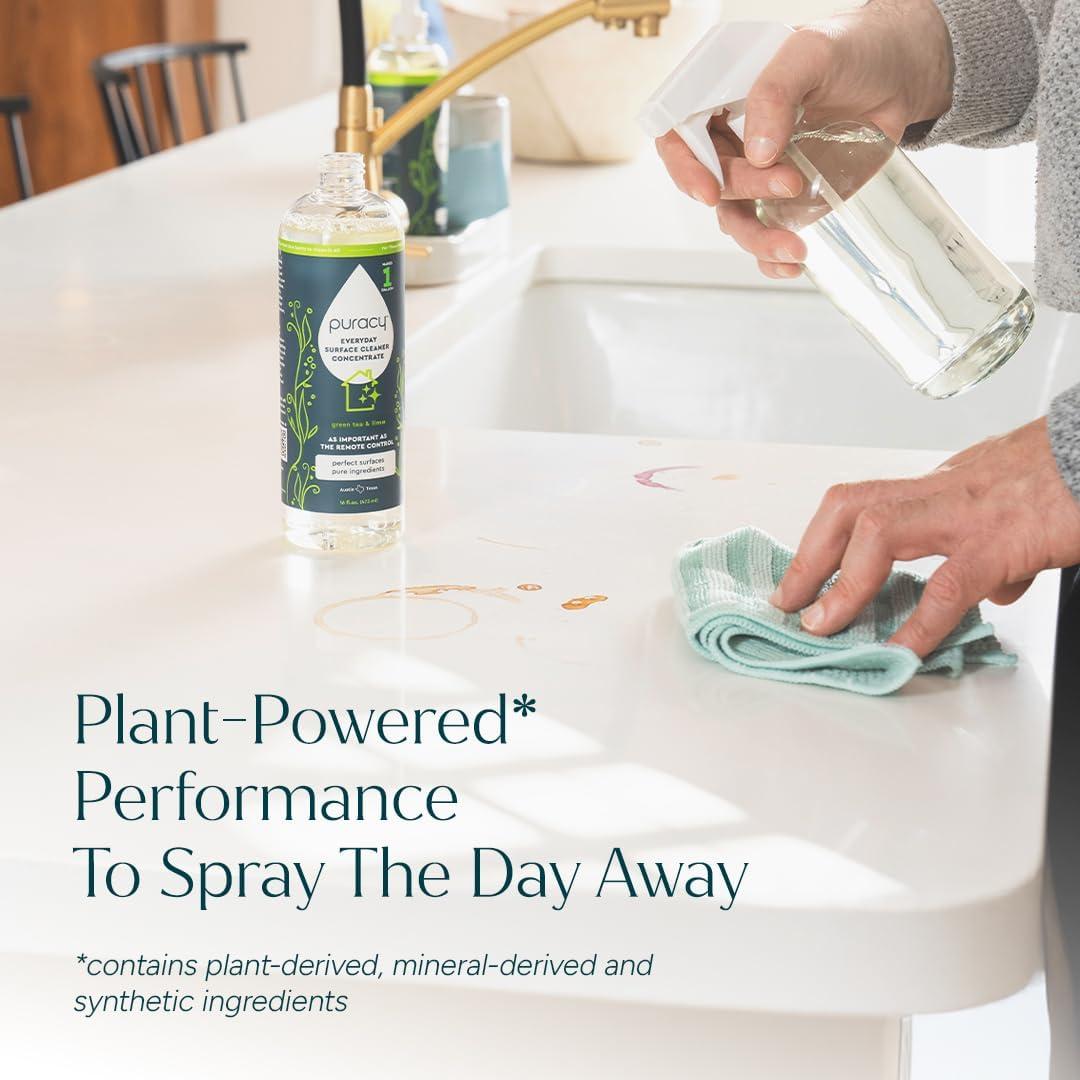 image:imagePuracy All Purpose Cleaner Concentrate PlantPowered MultiSurface Cleaner Surface Cleaner Solution As Seen on TikTok Organic Lemongrass 16 fl oz 1 PackLemongrass