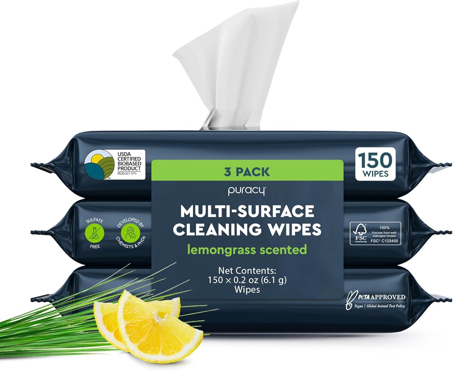 image:imagePuracy All Purpose Cleaner Concentrate PlantPowered MultiSurface Cleaner Surface Cleaner Solution As Seen on TikTok Organic Lemongrass 16 fl oz 1 PackLemongrass
