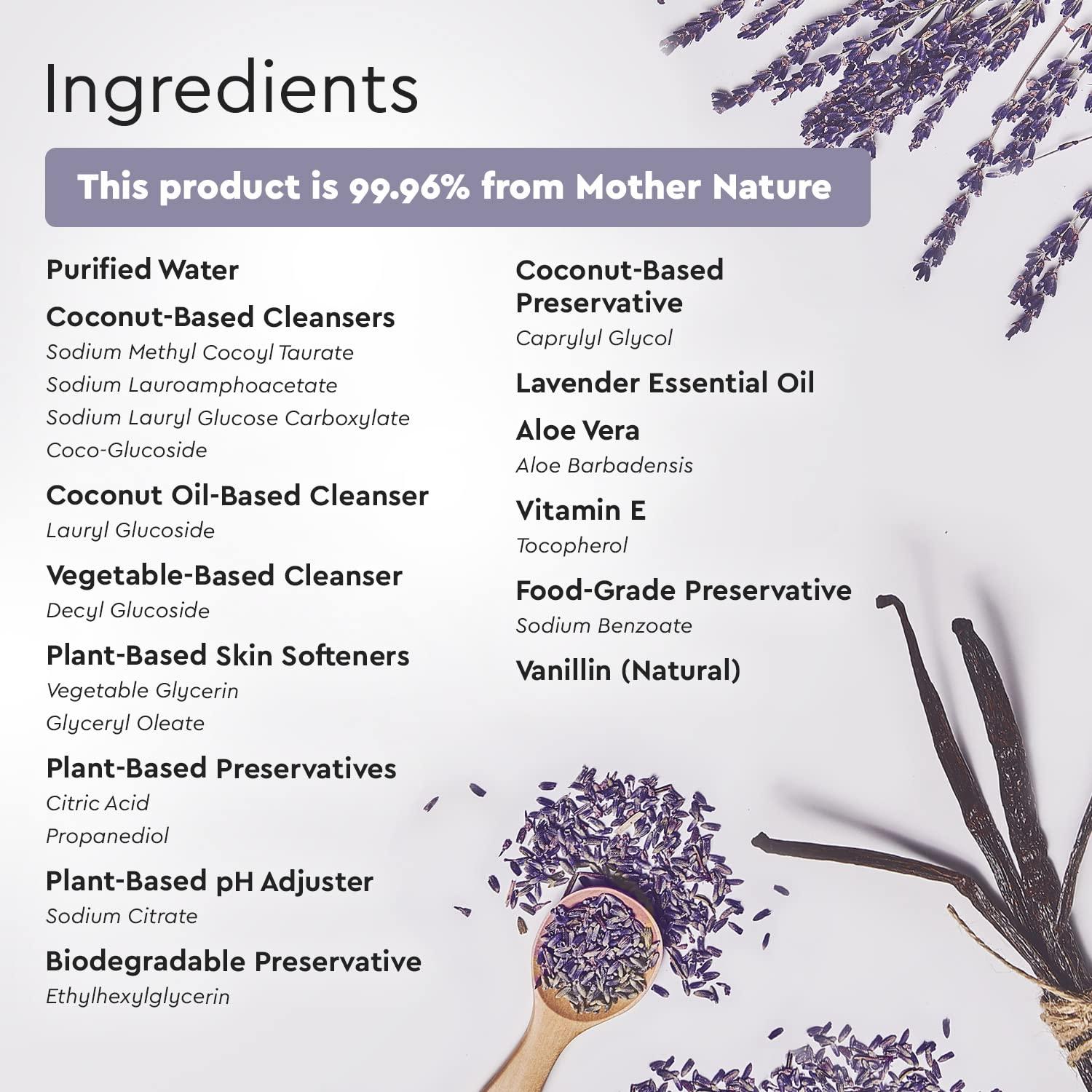 image:imagePuracy Foaming Hand Soap Refill PlantPowered Natural Hand Soap As Seen on TikTok NonToxic SulfateFree Liquid Soap Moisturizing Foam Handwash Liquid Lavender amp Vanilla 48 fl ozLavender Vanilla