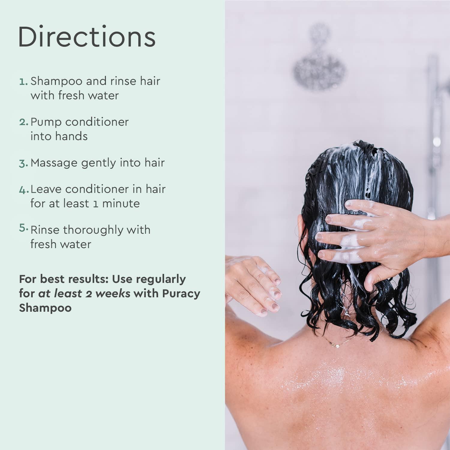 image:imagePuracy Natural Shampoo Refill 48 Fl Oz Hair Stays Cleaner Longer with LexFeel N5 ColorSafe SulfateFree48 Fl Oz Pack of 1