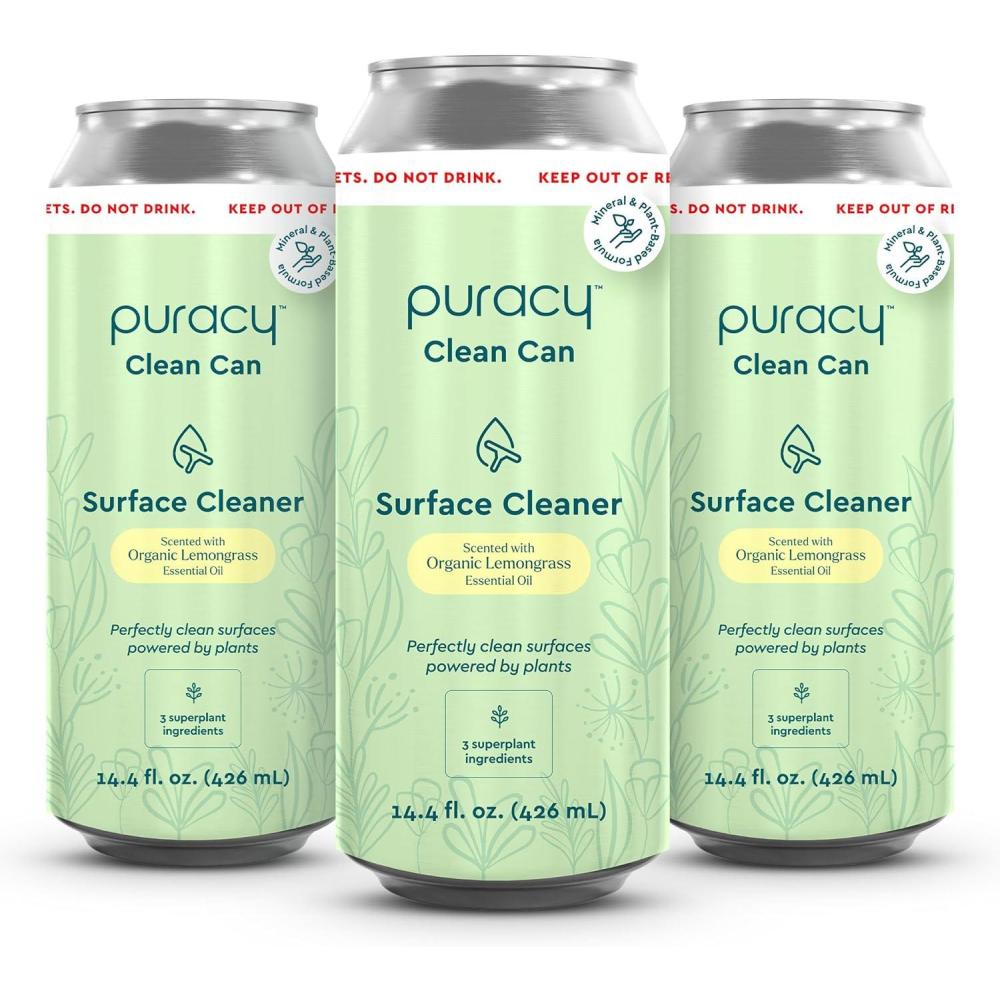 image:imagePuracy All Purpose Cleaner Concentrate PlantPowered MultiSurface Cleaner Surface Cleaner Solution As Seen on TikTok Organic Lemongrass 16 fl oz 1 PackLemongrass