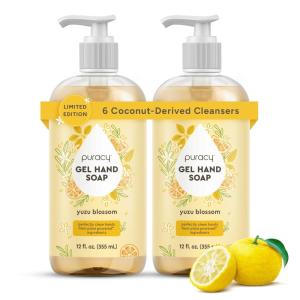 Puracy Organic Hand Soap, Professional Hand Washers We’ve All Become, Moisturizing Natural Gel Hand Wash Soap, Liquid Hand Soap Refills for Soft Skin (Refill Lavender & Vanilla, 48 Ounce)(Gel – Yuzu Blossom)