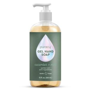 Puracy Organic Hand Soap, Professional Hand Washers We’ve All Become, Moisturizing Natural Gel Hand Wash Soap, Liquid Hand Soap Refills for Soft Skin (Refill Lavender & Vanilla, 48 Ounce)(Gel – Cucumber & Mint)
