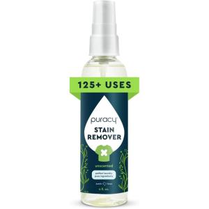 Puracy Stain Remover, Travel and Laundry Stain Cleaner for Clothes, Baby Essentials, Kids Stains, Oil and Fabric Spot Cleaner, (Stain Remover Spray, 4 fl oz)(Stain Remover Spray  4 fl oz)