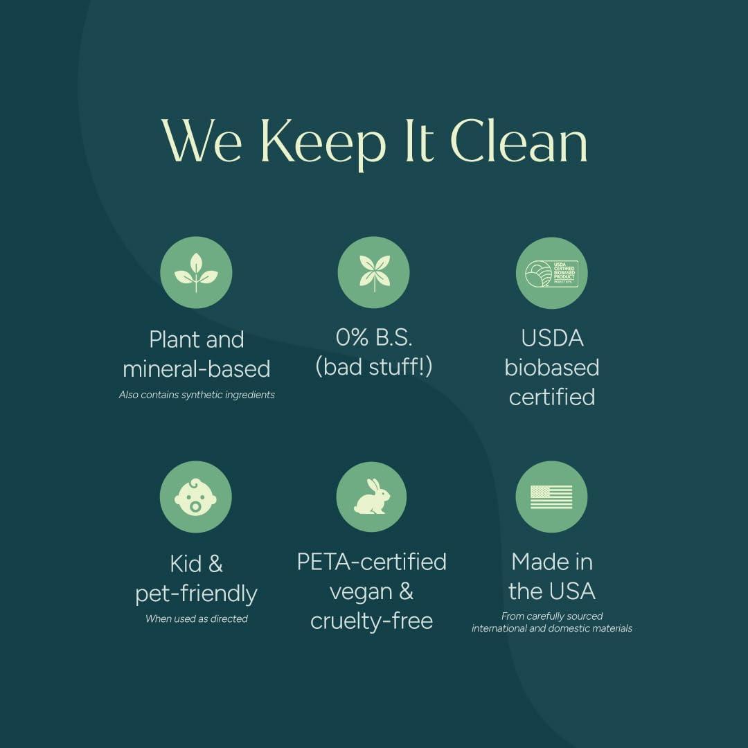 image:imagePuracy Natural Dish Soap Refill SkinSoftening PlantBased Liquid Dishwashing Detergent Soap CleanRinsing WaterSheeting Formula Organic Lemongrass 48 fl ozFree Clear