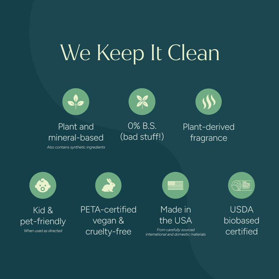 image:imagePuracy Natural Dish Soap Refill SkinSoftening PlantBased Liquid Dishwashing Detergent Soap CleanRinsing WaterSheeting Formula Organic Lemongrass 48 fl ozGreen Tea Lime