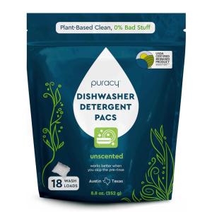 Puracy Dishwasher Pods, Natural Dishwasher Detergent, Citrus Skies Dish tabs – Enzyme-Powered, Spot & Residue Free – TikTok Trend Items, Must Haves from TikTok Made Me Buy It (Citrus Skies, 50 Count)(Free & Clear)