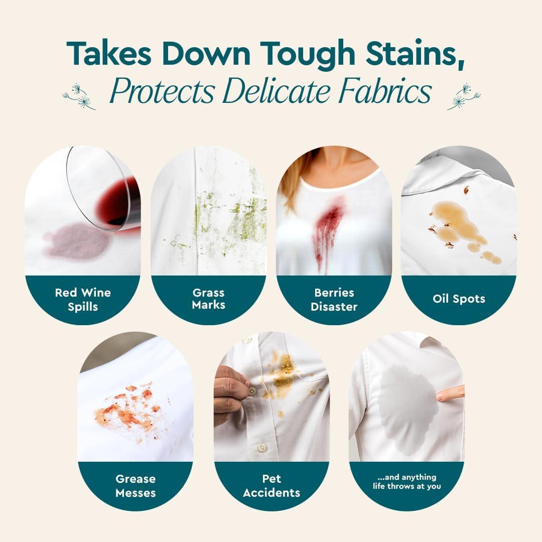image:imagePuracy Laundry Stain Remover Brush for Tough Deep and Aged Clothing Stains with Vegan Bristles for Safe and Effective Stain and Odor Elimination
